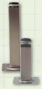 Couch Leg Square Satin Chrome A06345-100mm x 25mm Each