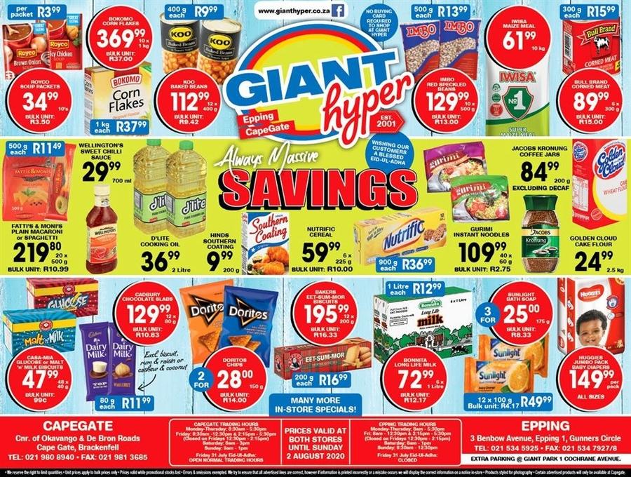 Giant Hyper : Savings (13 July - 02 