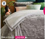 Fran Embossed Mink / Sherpa Blankets