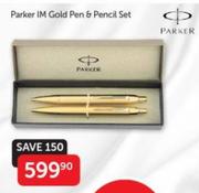 Parker IM Gold Pen & Pencil Set