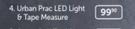 Urban Prac LED Light And Tape Measure