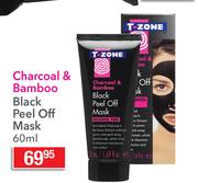 T-Zone Charcoal & Bamboo Black Peel Off Mask-60ml