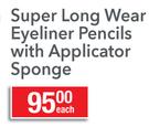 Michelle Ori Super Long Wear Eyeliner Pencils With Applicator Sponge-Each