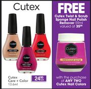 Cutex Care + Color-13.6ml Each