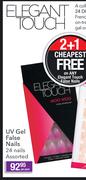 Elegant Touch UV Gel False Nails 24 Nails-Per Pack