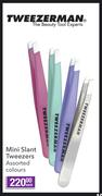 Mini Slant Tweezers-Each
