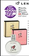 Lentheric Vanilla/Candy/Flowers Or Musk EDP-2x50ml
