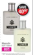 Lentheric Masculin EDT-100ml Each