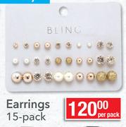 Bling Earrings-Per Pack