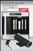 Urban Studio Essential Travel Brush Set 5-Piece + Case