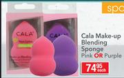 Cala Make-Up Blending Sponge Pink Or Purple-Each