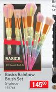 Basics Rainbow Brush Set-5-Piece