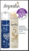 Impulse Perfumed Body Spray-2x75ml