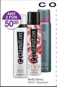 Coty Body Spray-2x90ml