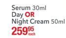 Pure Clay Serum-30ml Day Or Night Cream-50ml Each
