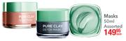 Pure Clay Masks-50ml Each