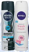 Nivea Anti-Perspirant Aerosol For Men Or Women-150ml Each