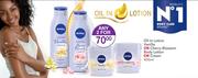NIvea Oil In Lotion Vanilla Or Cherry Blossom Body Lotion Or Cream-2x400ml