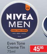 Nivea Even Tone Creme Tin-75ml