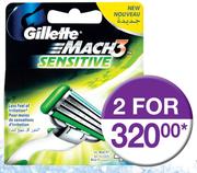 Gillette Mach3  3-Blade Cartridges 2x4-Pack