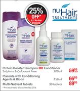 Nu Hair Placenta With Conditioning Agents & Biotin-150ml