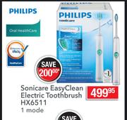 Philips Sonicare Easy Clean Electric Toothbrush HX6511 1 Mode