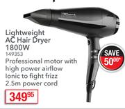 Tresemme Light Weight AC Hair Dryer 1800W