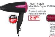 Tresemme Travel In Style Mini Hair Dryer 1300W
