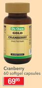 Gold Cranberry 60 Softgel Capsules