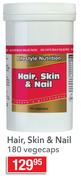 Lifestyle Nutrition Hair Skin & Nail-180 Vegecaps