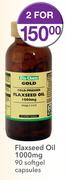 Gold Flaxseed Oil 1000mg Softgel Capsules-2x90 Per pack 