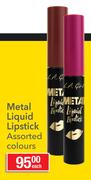 L.A. Girl Metal Liquid Lipstick Assorted Colours-Each