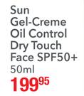 Eucerin Sun Gel-Creme Oil Control Dry Touch Face SPF50+-50ml