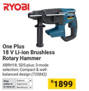 Ryobi One Plus 18V Li-Ion Brushless Rotary Hammer