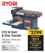 Ryobi 370W Belt & Disc Sander