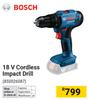 Bosch 18V Cordless Impact Drill