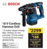 Bosch 18V Cordless Hammer Drill