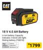 CAT 18V 4.0 Ah Battery