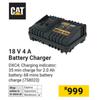 CAT 18V 4A Battery Charger