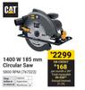 CAT 1400W 185mm Circular Saw