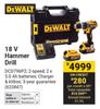 Dewalt 18V Hammer Drill 