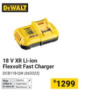 Dewalt 18V XR Li-Ion Flexvolt Fast Charger 