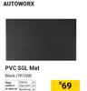 Autoworx PVC SGL Mat Black