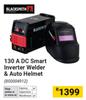Black Smith 130A DC Smart Inverter Welder & Auto Helmet