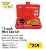 Tork Kraft 13 Pack Hole Saw Set