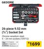 Gedore 26 Piece 9.52mm (3/8") Socket Set