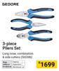 Gedore 3 Piece Pliers Set