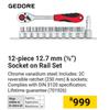 Gedore 12 Piece 12.7mm (1/2") Socket On Rail Set