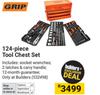 Grip 124 Piece Tool Chest Set