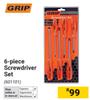 Grip 6 Piece Screwdriver Set